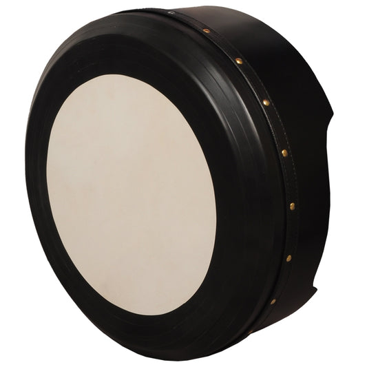 15"X5" PREMIUM MUZIKKON BODHRAN BLACK DEEP TUNE