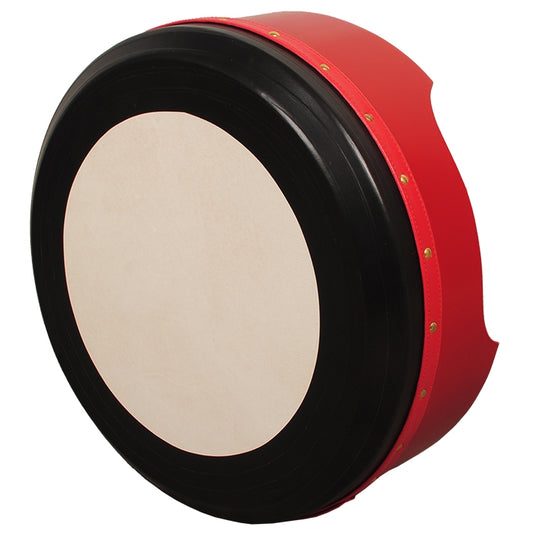 13"X5" PREMIUM MUZIKKON BODHRAN RED DEEP TUNE