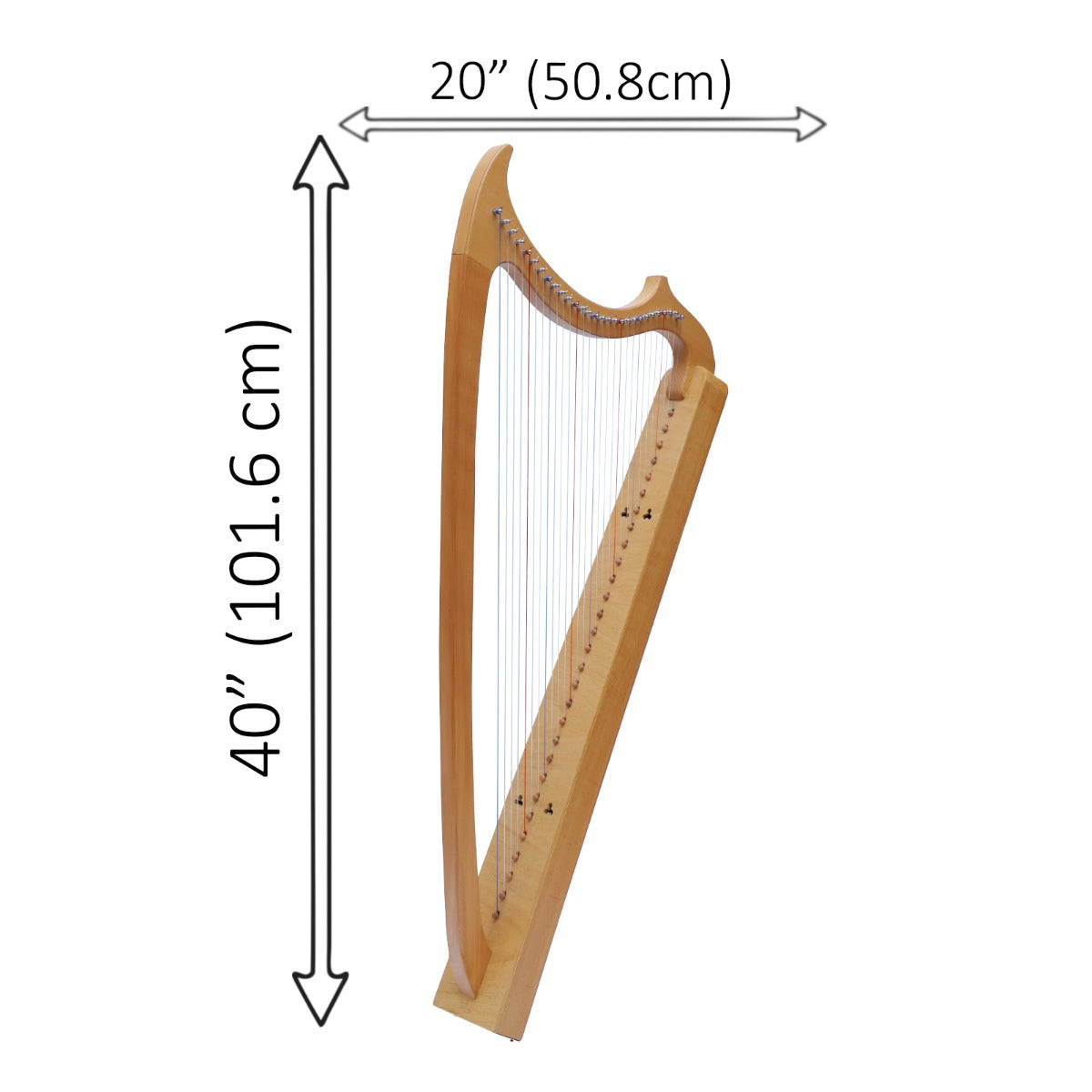 MUZIKKON GOTHIC HARP 29 STRING BEECHWOOD