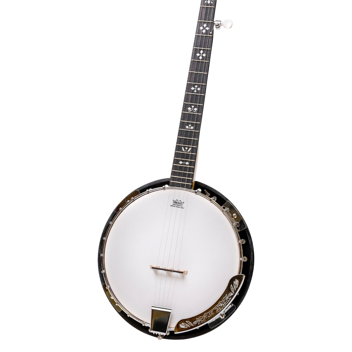 HEARTLAND 5 STRING DELUXE IRISH BANJO LEFT HANDED 24 BRACKET WITH CLOSED SOLID BACK MAPLE FINISH