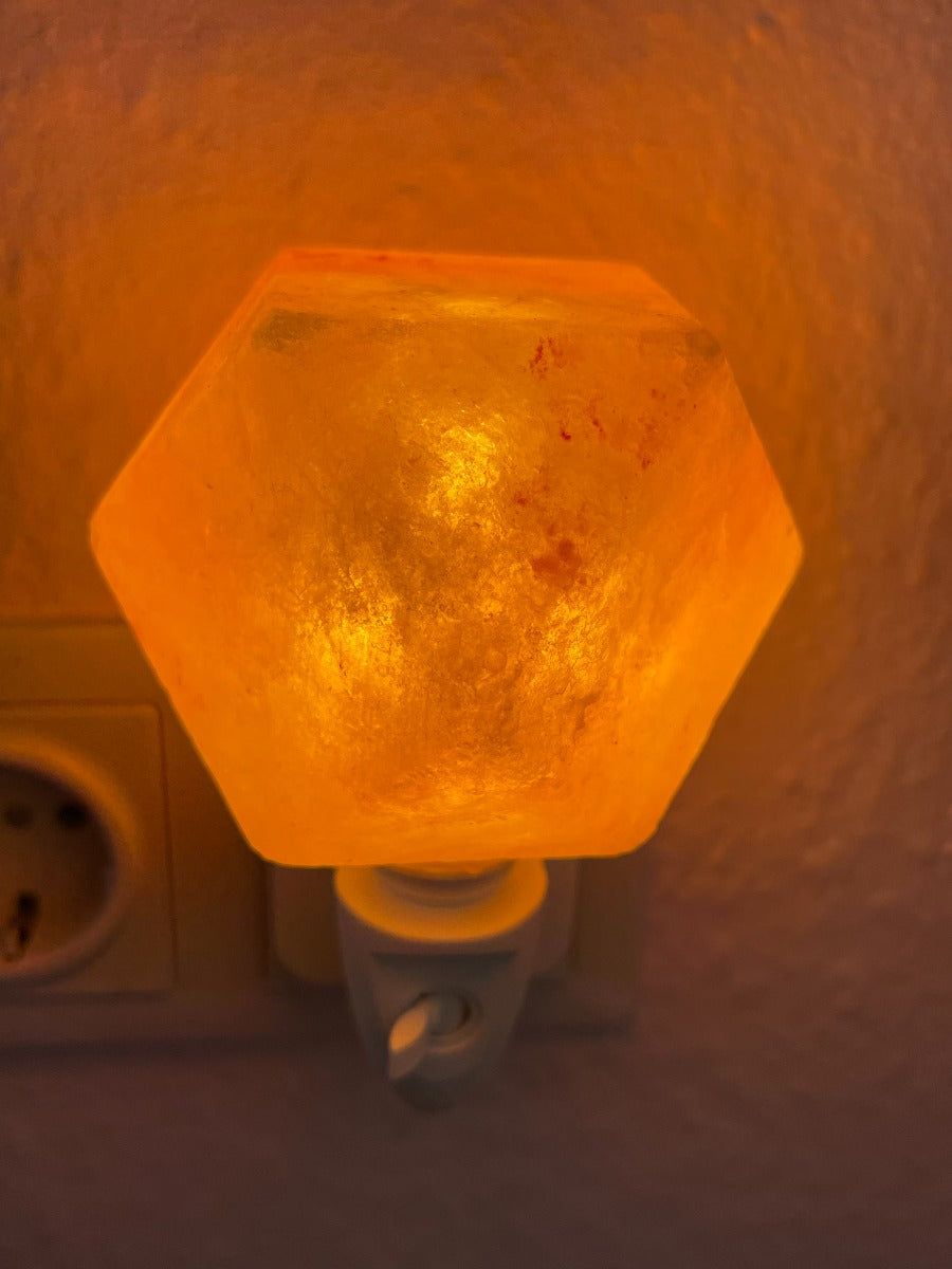 Himalaya Salzlampe Diamantförmiges Mini Nachtlicht