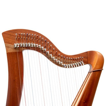 MUZIKKON MCHUGH HARP 27 STRINGS MAHOGANY ROUND BACK