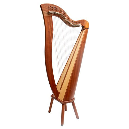 MUZIKKON MCHUGH HARP 27 STRINGS MAHOGANY ROUND BACK