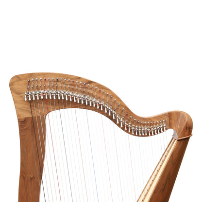 MCHUGH HARP 38 STRING WALNUT ROUND BACK