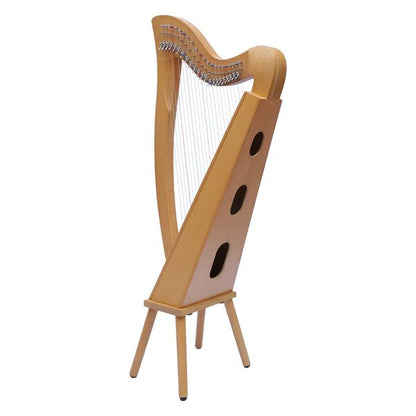 MUZIKKON MCHUGH HARP 22 STRINGS BEECHWOOD SQUARE BACK