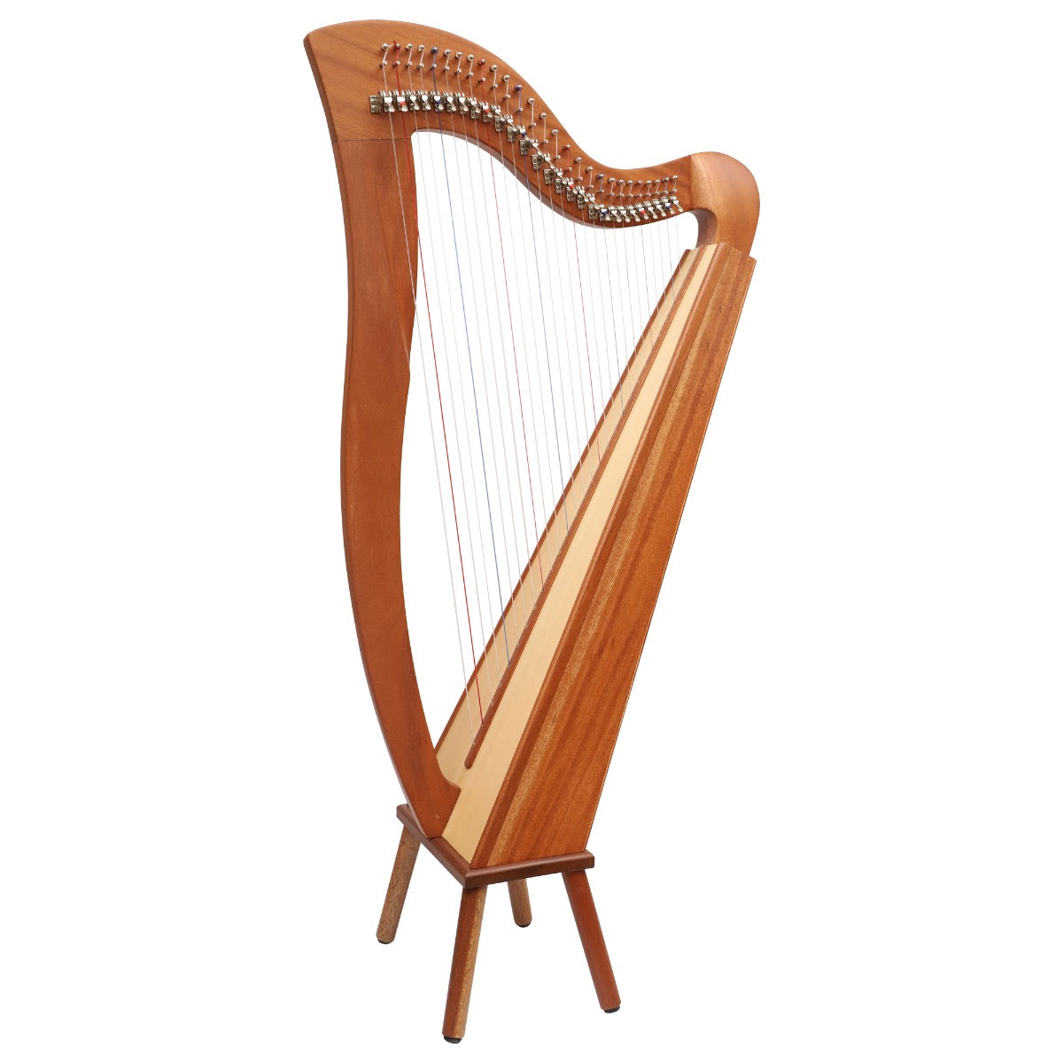 MUSIKHAUS MCHUGH HARP 27 STRING MAHOGANY SQUARE BACK – Musikhaus Prince