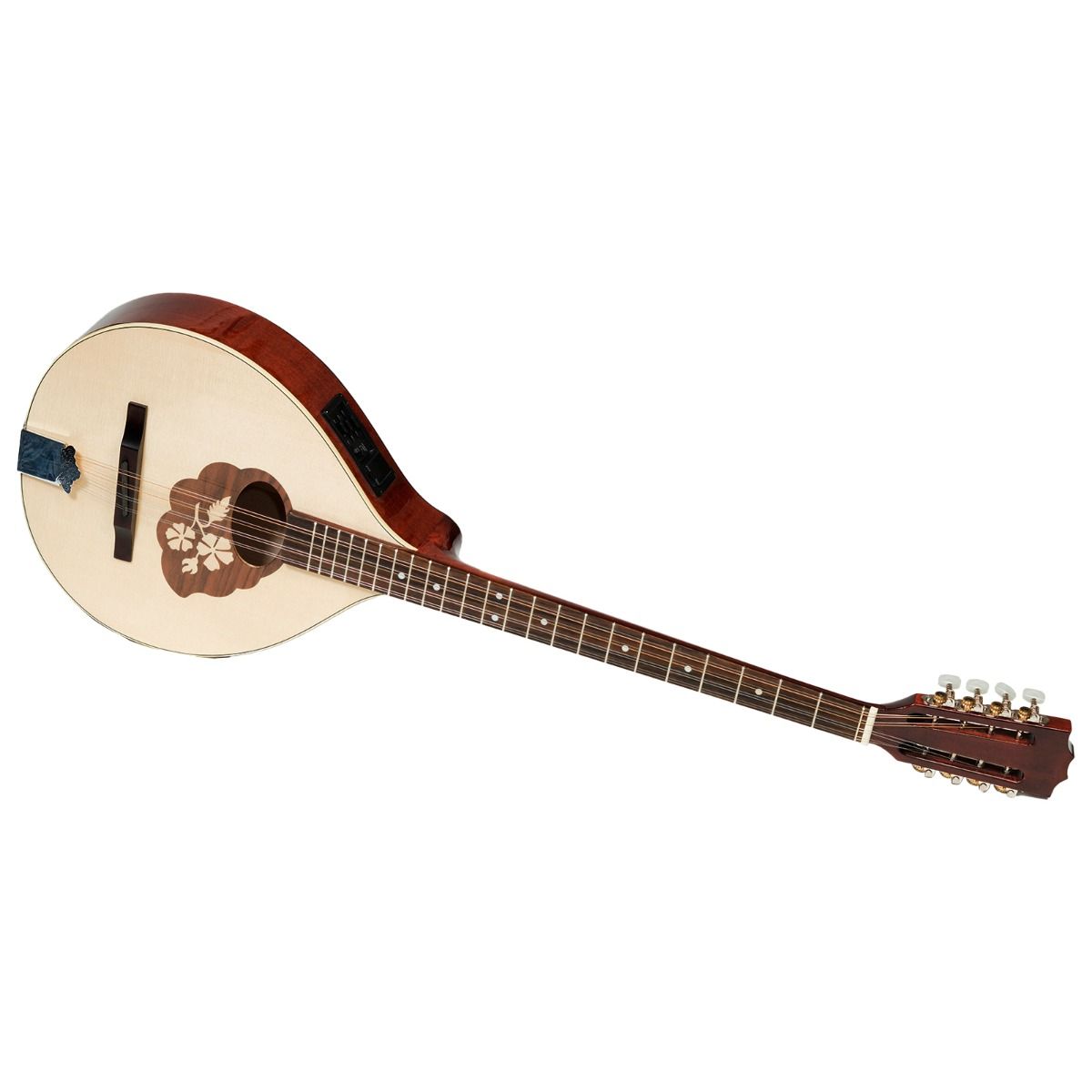 TRADITIONAL IRISH BOUZOUKI WITH EQ, 8 STRINGS MAPLE BODY WITH SPRUCE TOP