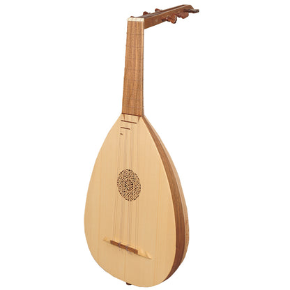 LUTE UKULELE, 6 STRINGS TENOR VARIEGATED LEFT LACEWOOD WALNUT